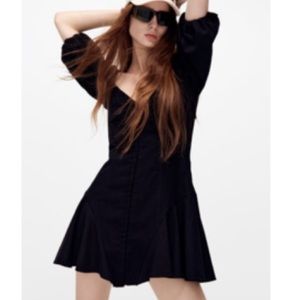 Zara black mini dress